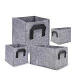Wholesale Storage Box Non woven Collapsible Storage Boxes & Bins with handles