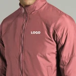 Winter Custom Embroidery Logo Mens Loose Waterproof Nylon Letterman Coaches Jacket with Quilted Lining