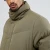 Import Winter press stud placket coat funnel collar oversize down jacket for men from China