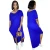 Import womans summer dresses casual wear clothing women clothes v-neck plain color long split up loose streetwear dress from China