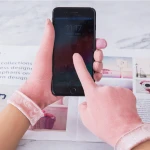 Women Autumn Winter Driving Cycling Windproof Gloves Skiing Climbing Riding Touch Screen Warm Non pilling Thick Mittens