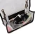 Women PVC Clear Purse Handbags for Working NFL Stadium Approved Bag Turn Lock Chain Shoulder Bag
