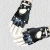 Import Women Rivet Punk Fingerless Gloves Fashion Rock Motorcycle Personality Gloves Thermal Leather Winter Gloves Mittens from China