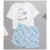 Import Womens Homewear Cute Cartoon Printed Pajamas Set Casual Short Sleeve T-Shirt Sleepwear Nightwear Set Summer Pyjama For Women Set from China