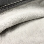 Womens Winter zipper flock printing fleece hoodie jacket