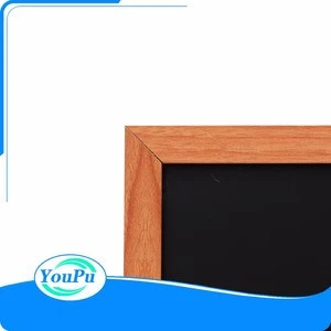 Wood frame magnetic metal sheet MDF board backing with stand pop blackboard