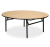 Import wooden banquet hotel round folding dining table from China