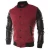 Wool Fabric For Varsity Jacket With PU Leather Sleeves Leather Jacket Men