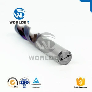 WORLDEN CNC Tungsten Solid Carbide Twist Drill Bit with Coolant Hole, Straight Shank Drill Bit for Steel with Excellent Coating