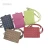 Import Woven artificial PU leather Braided badge holder school name  card holder from China