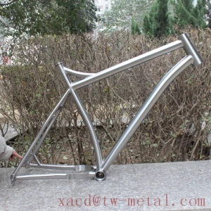 XACD made ti snow bike frame Custom titanium fat bicycle frame Titan fat bike frame with sanding blast finished