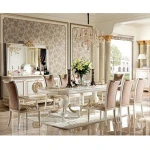 YB62-1 Luxury Dining Room Furniture Set /Antique Classical Dining Sets Furniture, British Windsor Castle Style