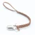 Import YDS Customized Anti Off Leather Baby Pacifier Metal Clips Braided Rope Clips from China