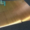 Yellow Ti 304 Stainless Steel Surface Finish Corrosion Resistance  For Decoration Gold Antifinger
