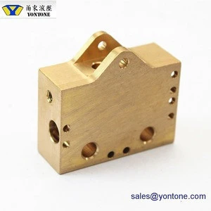 YONTONE Custom Made Cnc Machining Brass Valve Manifold Block  59 Brass High Quality Cnc Machining Parts