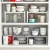 Yushijia adjustable metal kitchen countertop storage shelves spice rack