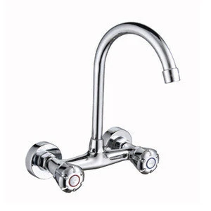 Yuyao Sanyin Exquisite Faucet Accessory Deck Mounted Brass Chrome Surface Hot And Cold Water Kitchen Sink Faucet Tap