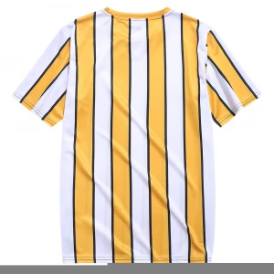 ZAFUL Color Blocking Striped Print men fashion tshirt