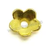 Zinc alloy jewelry findings, 10mm gold bead cap for jewellery making