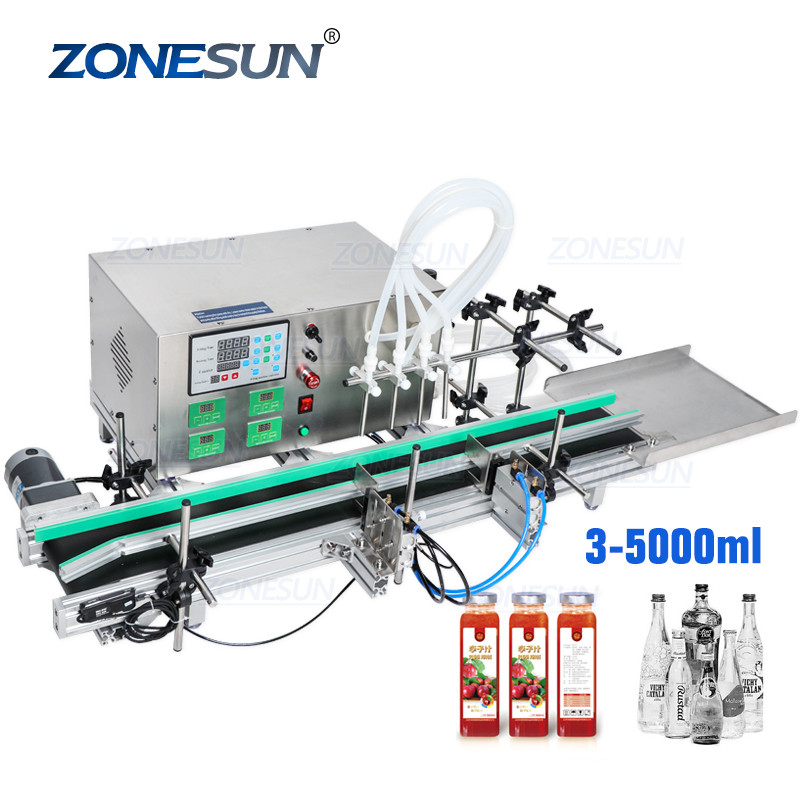 ZONESUN Table Top Automatic Mineral Water Hand Santinizer Alcohol Hand Sanitizer Gel Dispenser Liquid Filling Machine
