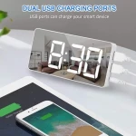 DE-417667-LED Mirror Alarm Clock