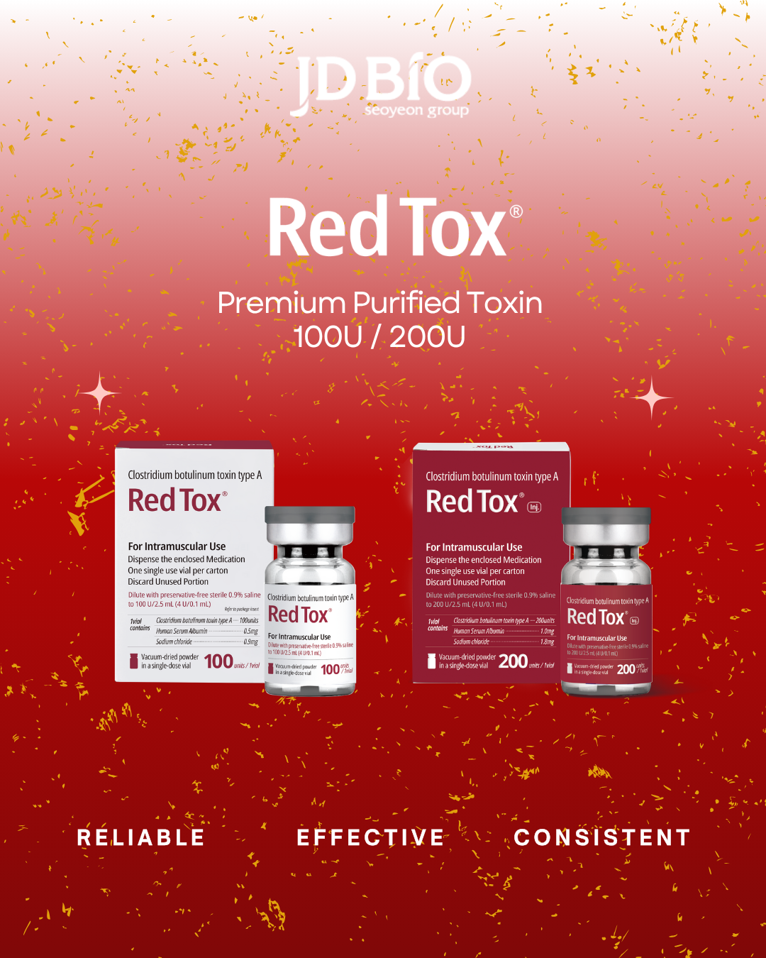 Botox Red Buy Red Tox 100u / 200u Premium Botulinum Toxin from JDBIO Co., Ltd ...