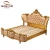Import 004 Luxury European Bedroom Furniture Leather Hand Made Carving Bedroom Set from China