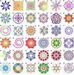 New Style Simple Flower Leave Stencil Spray Mold Stencil Template
