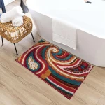 Custom Hotel Bath Nylon Floor Rug Mat Non slip modern Waterproof decor Bathroom bath mats 80*120