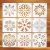Import New Style Simple Flower Leave Stencil Spray Mold Stencil Template from China