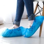 Disposable Shoe Covers Boot Cover Waterproof, Dust Proof, One Size Fit Most, Non-Slip, Durable CPE Material, Blue, Protect Your Shoes, Floor, Carpet