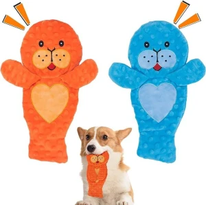No Stuffing Dog Toys, Cute Durable Interactive Dog Toys for Aggressive Chewers, Puppy Teething, Pet Entertaining