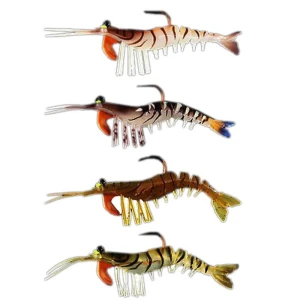 3.5g 7.1g 9.5g lure bait Fish and insect soft bait Soft Shrimp with Hook Swim Silica gel Simulation shrimp bait LQSL13