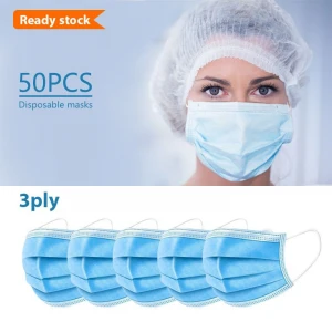 Ready to Ship Face Mask 3 Ply Disposable Face Mask