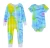 Custom High Quality Bamboo Fiber Fabric Long Sleeve With Zipper Printing Baby Boys Clothing Romper