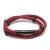 Import Hot-Selling Titanium Steel Snap Buckle Double-Layer Leather Hand-Woven Personalized Leather Couple bracelet from China