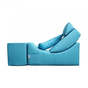 New design Modern foam sofa with pedal, colorful and washable, adjustable single chair