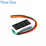 0.36" Mini Digital Voltmeter 4 Digit 0-33V DC Voltage Meter Panel Electric Voltage Tester Gauge Three Wires for Car Motorcycle