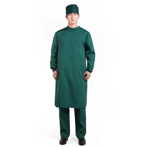 Factory wholesale 100% cotton surgical gown medical gown for hospital reusable isolation gown,Operating Clothes