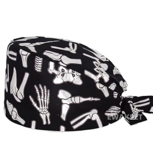 New Bones Pattern Scrub Cap Women men working Surgery Hat Medical Hospital Nurse Caps orthopedics Surgical Hats Unisex