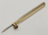 Straight Pattern Solid Brass Pencil Compass with Stainless Steel Tips