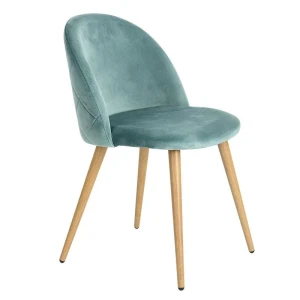 Dining Furniture Home Decor Wood Leg Velvet Dining Chair