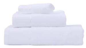 Hotel Embossed 3 pieces bath towel set  Towels 100% Cotton White Custom Color Sign Square Towel