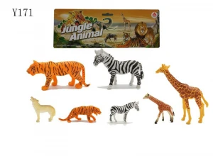 Small Miniature Toys Collectible Plastic Wild Animals Zoo Figurine for Vending Machines