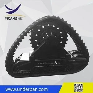 Custom 6 tons rubber track undercarriage for triangle crawler farm tractor from China factory