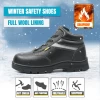 Mid-cut Leather Winter Safety shoes with warm lining A2919MC