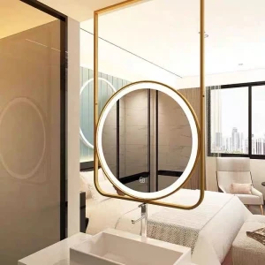 Hanging Mirror with LED light fitting Dingju Mirror