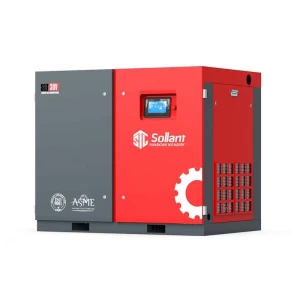 China Industrial Air Compressor Equipment Sollant 30kw 40hp 37kw 50hp Vertical Rotary Screw Air Compressor