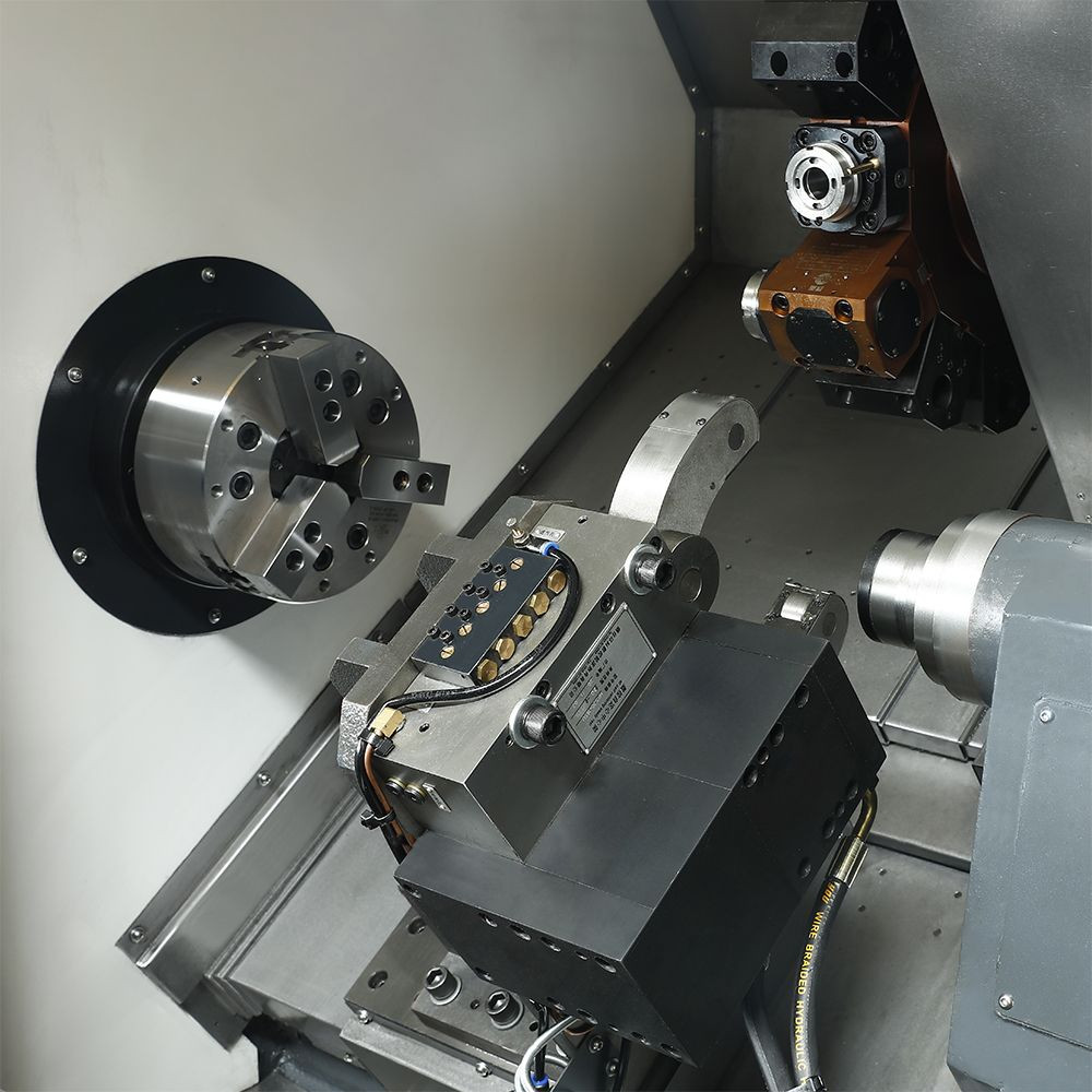 Buy Metal-cutting Cnc Machine Tools 4-axis Turning Lathe High Accuracy ...