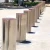 Import UPARK Outdoor Durable Road Protection 304 Stainless Steel Bollard Street Mall Entry Fixed Bollard with Led Light from China